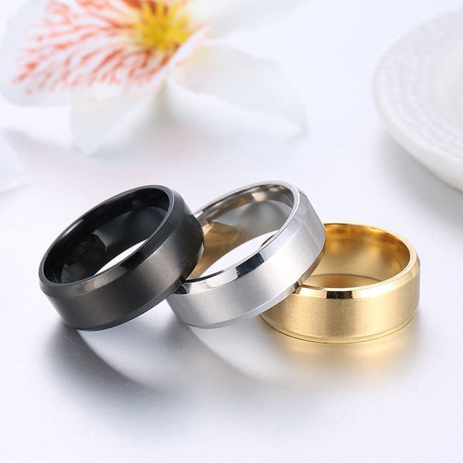 Nhẫn Titan Nam Cá Tính, Nhẫn Nam Trơn Basic Ring (Full size)