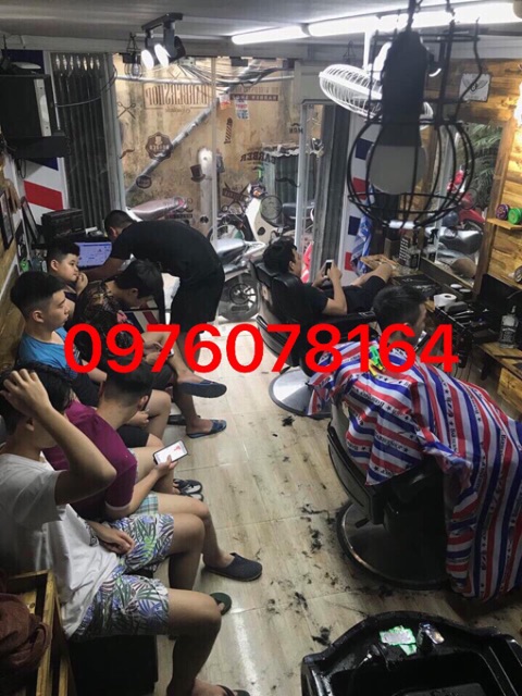 KHĂN CẮT TÓC NAM BARBER CHO BARBERSHOP - Đỏ