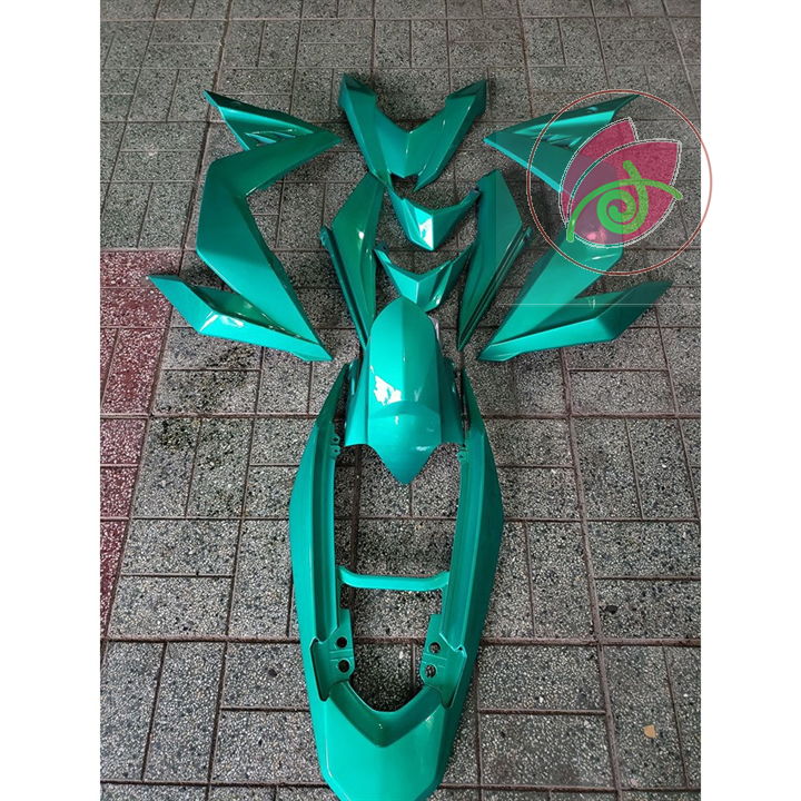 Combo y017 sơn samurai màu màu xanh lá candy