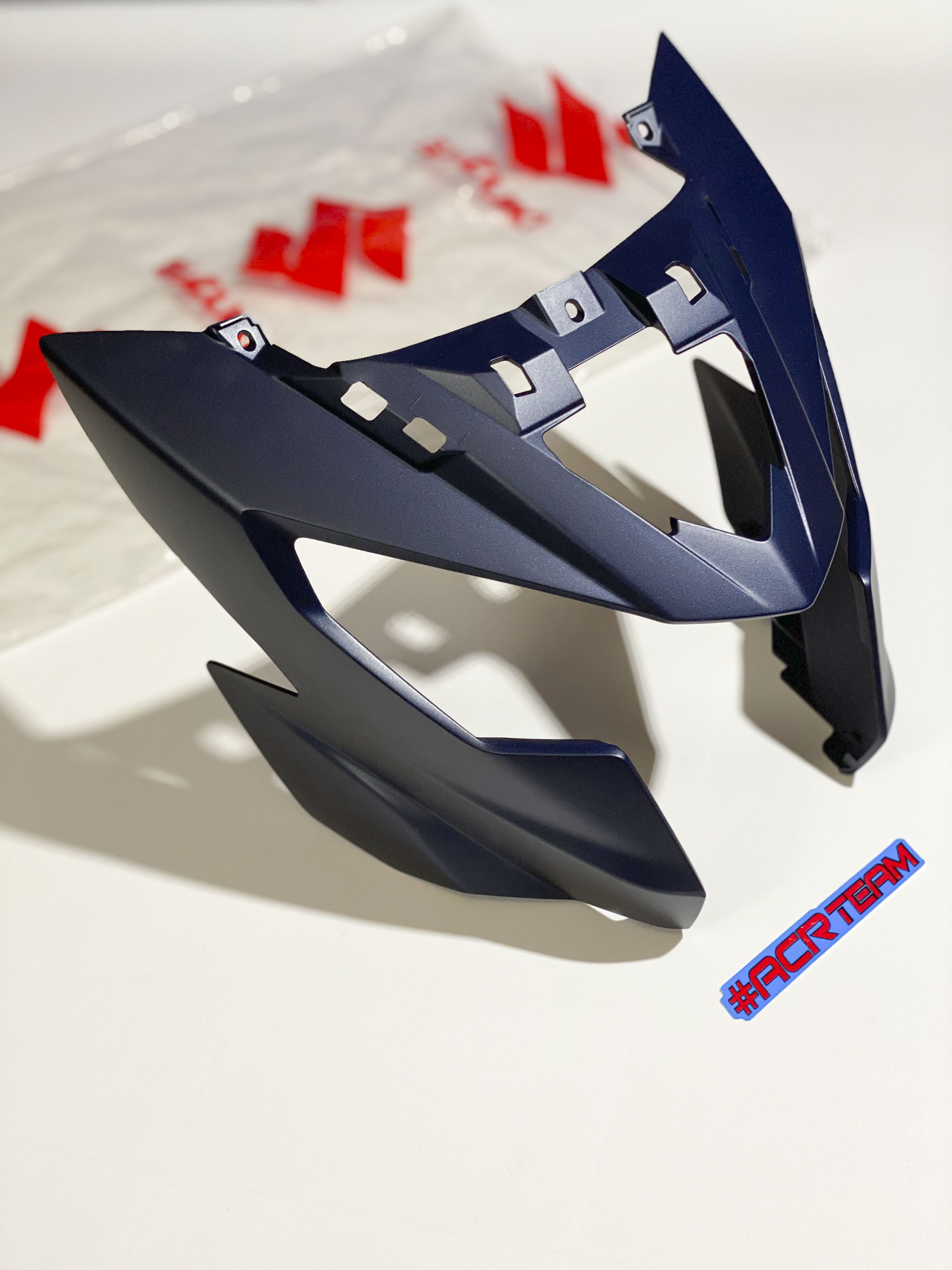 Ốp Đầu Đèn (Xanh Nhám) - Satria Fi, Raider FI - Chính Hãng