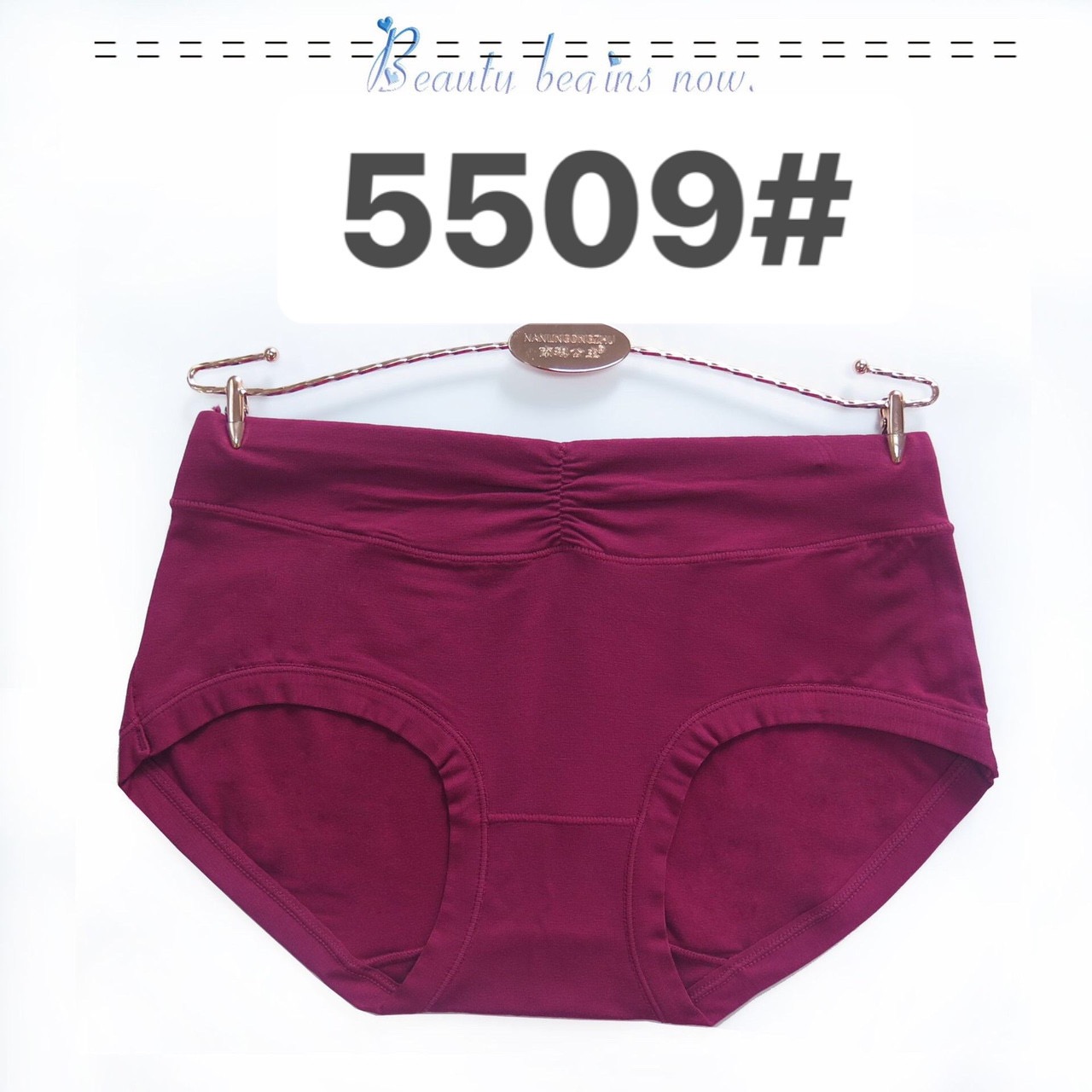 Combo 5 Quần Lót Nữ Cotton Lụa Nhún Trước 5509 – Mềm Mịn, Co Giãn, Thoáng Mát