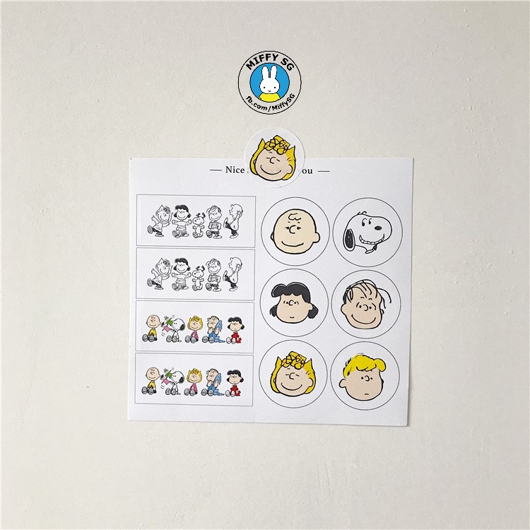 Bộ sticker SNOOPY & FRIENDS