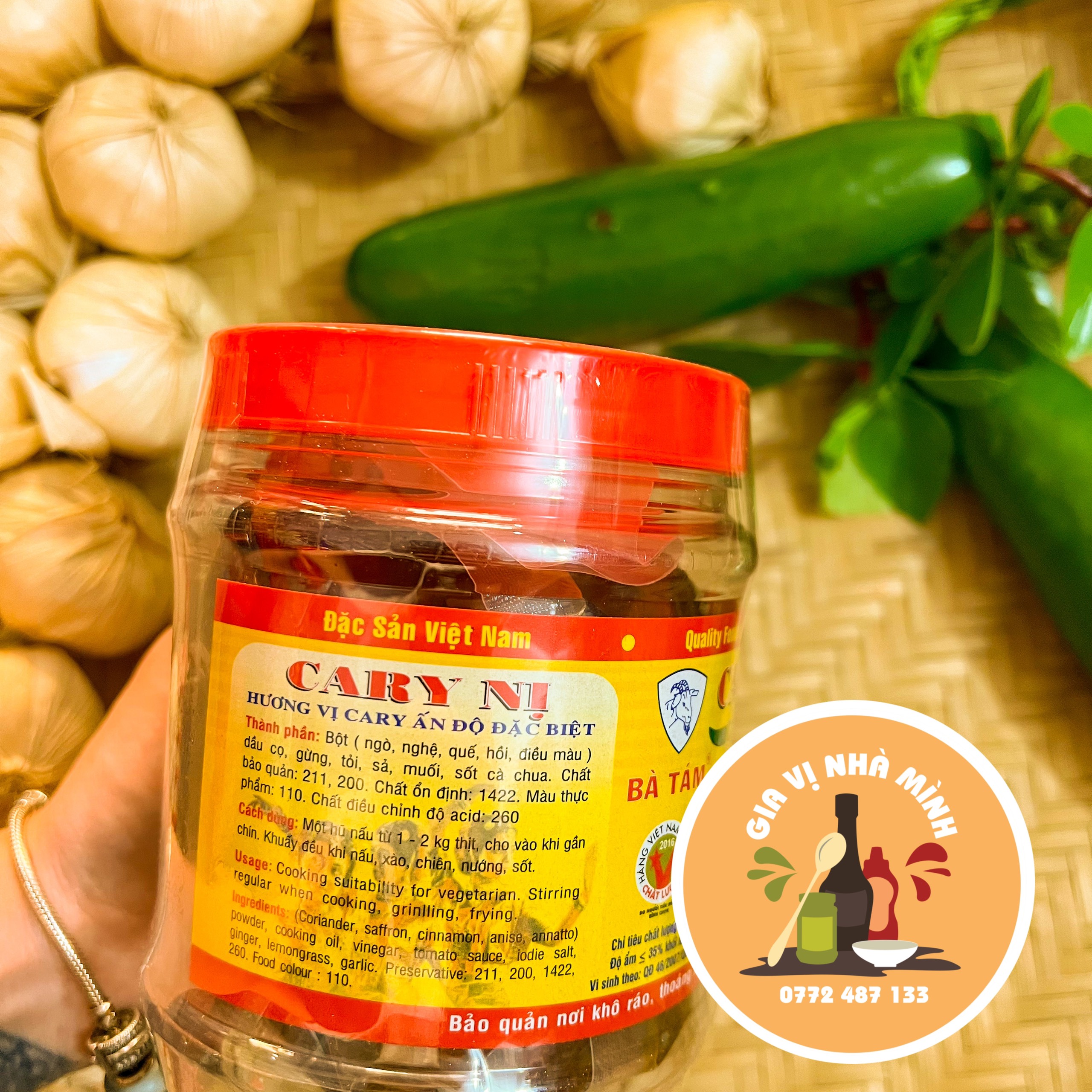 CÀ RY NỊ HIỆU BÀ TÁM - HỦ 500GR