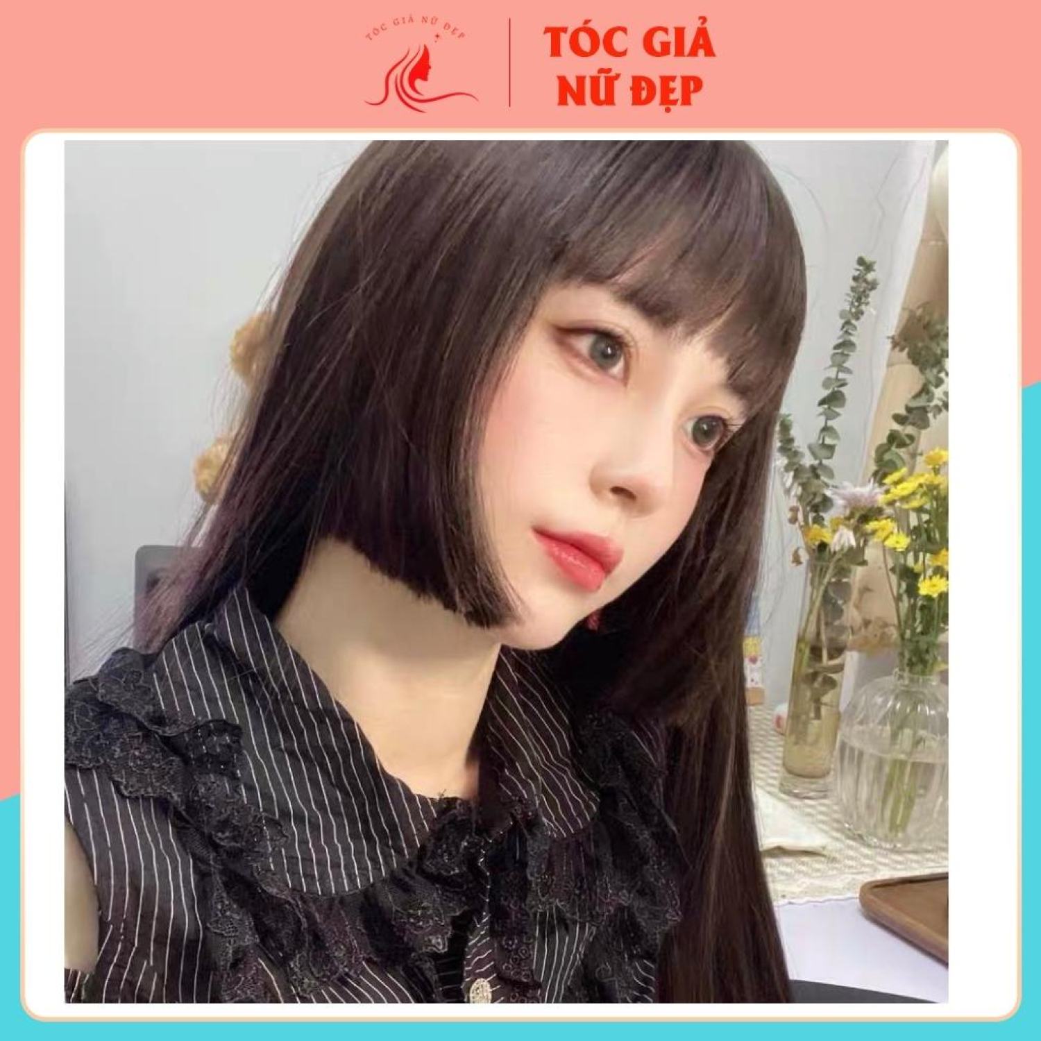 Tóc giả nữ nguyên đầu mẫu mới mã BHT026