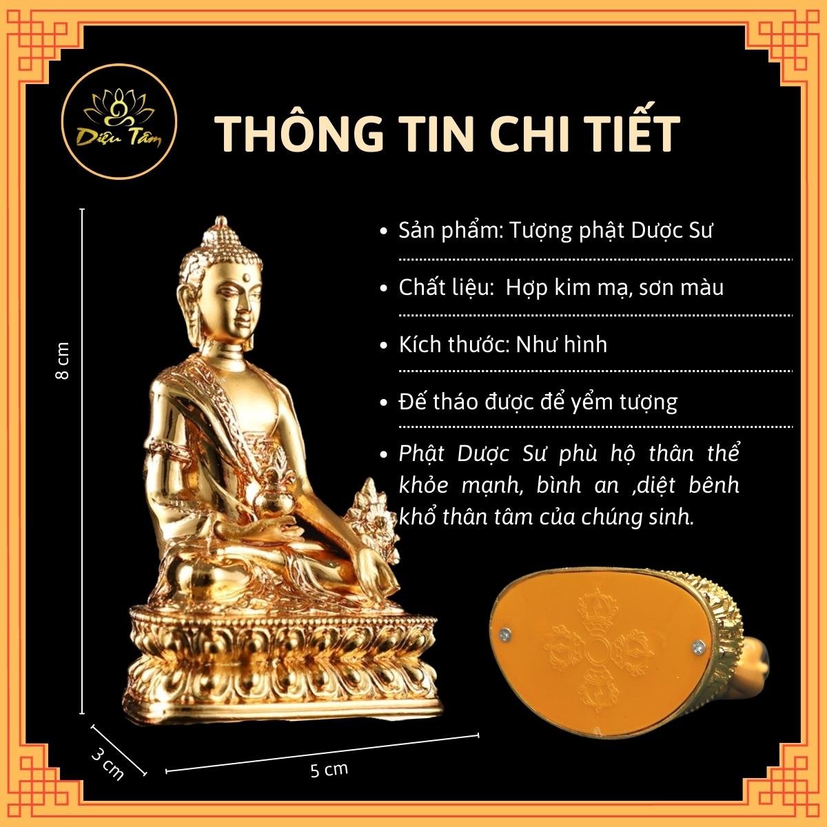 Tượng phật tượng Dược Sư tượng mật tông đồ thờ cúng phong thủy shop Diệu Tâm