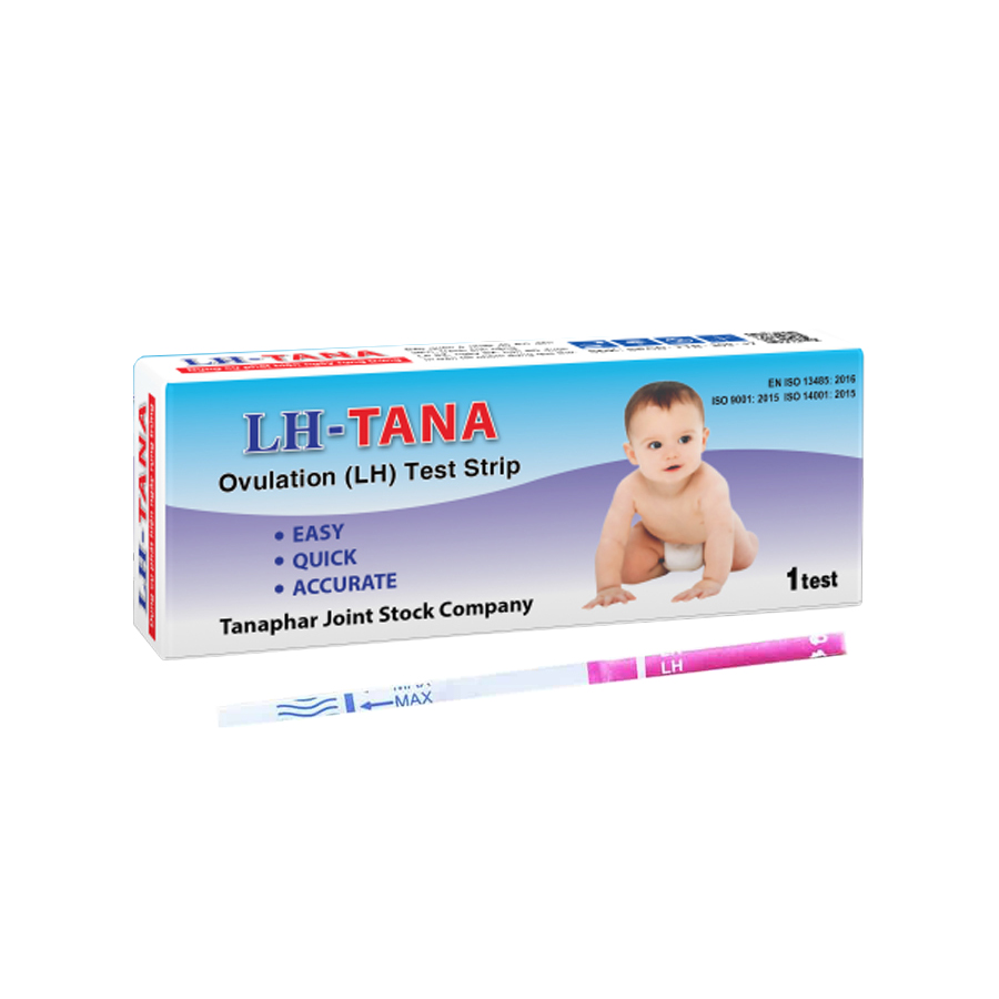 [HCM] Que thử rụng trứng LH TANA Tanaphar Ovulation Test Strip bộ dụng cụ phát hiện ngày rụng trứng, giúp sinh con hiệu quả