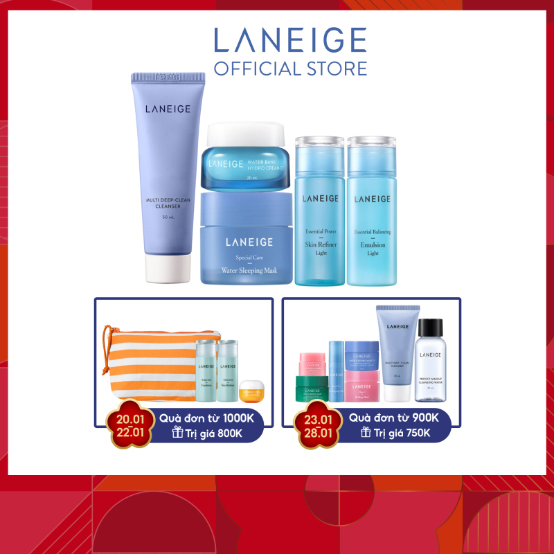 Combo sản phẩm mặt nạ dưỡng ẩm toàn diện Laneige Sleeping mask
