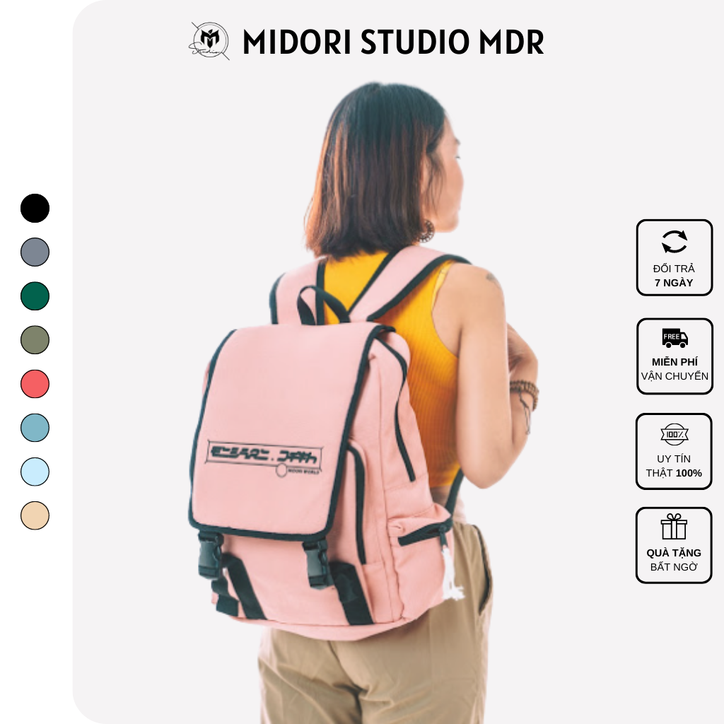 Áo thun Nam Nữ Form Rộng Tay Lỡ Phông Unisex HỒNG HẠC Local Brand Chính Hãng Midori M Studio