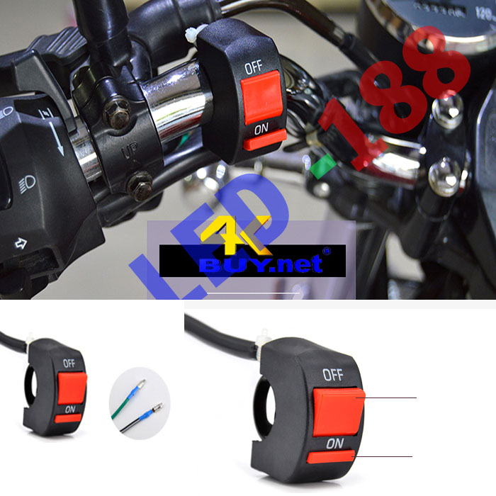 [HCM]Công tắc đèn loại on-off lắp ghi đông xe máy mô tô 22mm