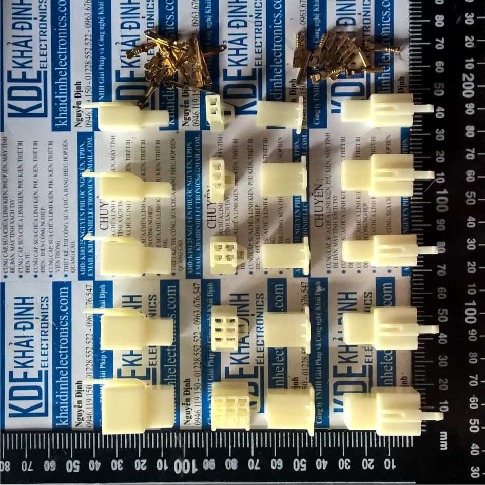 BỘ RỜI ĐẦU NHỰA LÕI ĐỒNG cos xe máy HEADER jack xe máy 2.8mm 2P/3P/4P/6P/9P kde1697