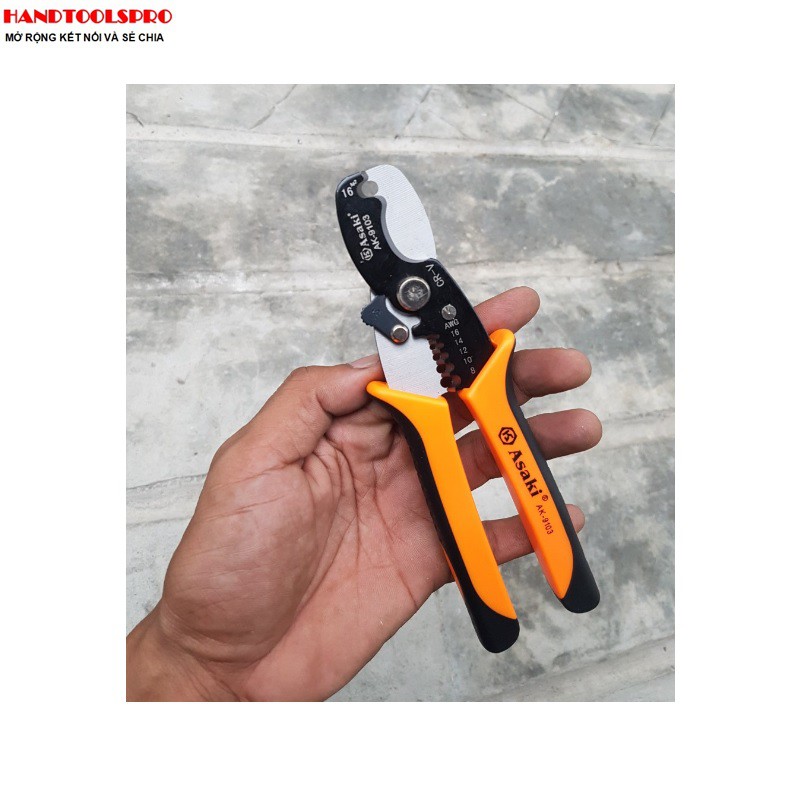Kìm tuốt dây điện 7 inch Asaki AK-9103