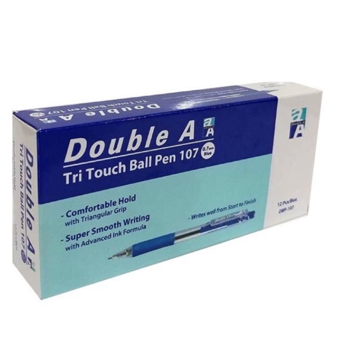 [Nowship] Combo 4 cây bút Double A TriTouch Ball Pen 0.7 - Thái Lan [Bút bi chính hãng]
