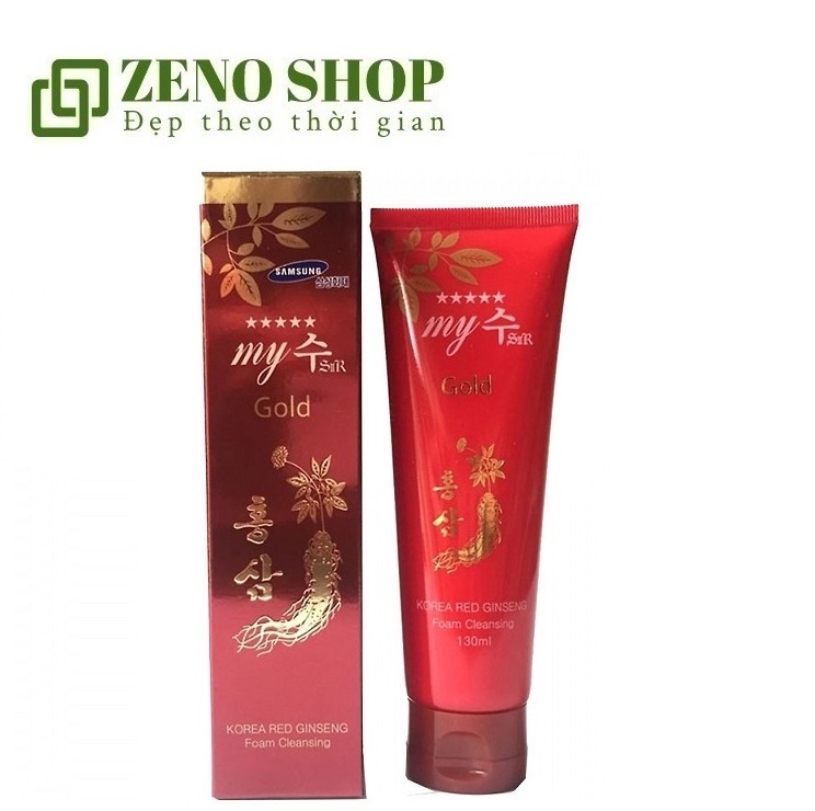 NẮP ĐỎ Sữa rửa mặt Hồng sâm Hàn Quốc My Gold 130ml