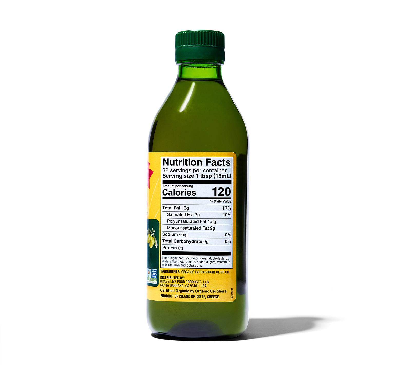Bragg Dầu Extra Virgin Olive Ép Lạnh Hữu Cơ 473ml