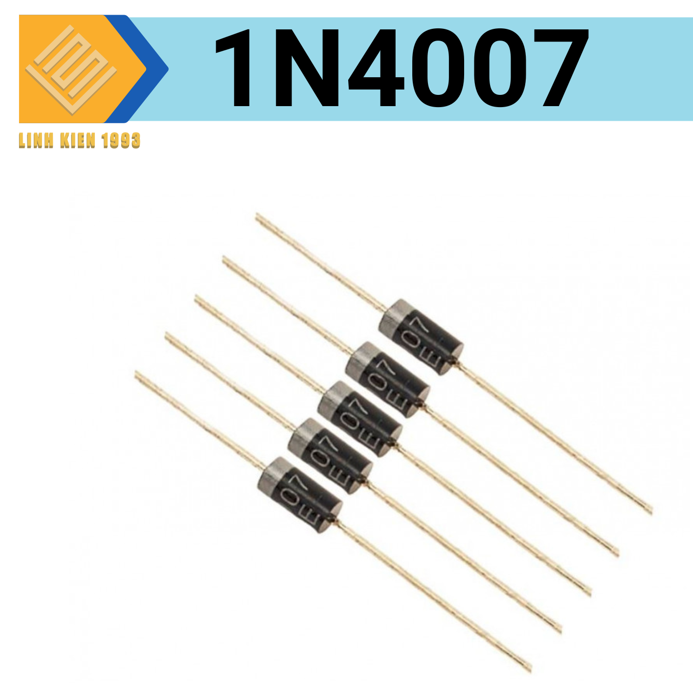 [ 5 CON ]  Diode 1n4007 1A 1000V