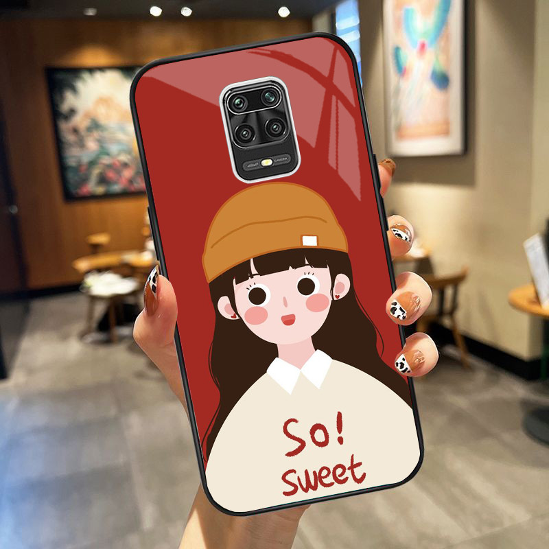 Ốp Lưng XIAOMI REDMI NOTE 9, NOTE 9S , NOTE 9 PRO mặt kính cường lực cao cấp, ốp đôi