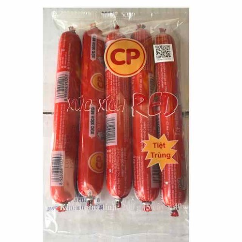 [ ĂN LÀ GHIỀN ] 01 Bịch x 05 cây (200gr) Xúc xích heo RED ăn liền, tuyệt trùng và an toàn thực phẩm CP, HSD 5 tháng kể từ ngày sản xuất.- Đồ ăn vặt ngon.
