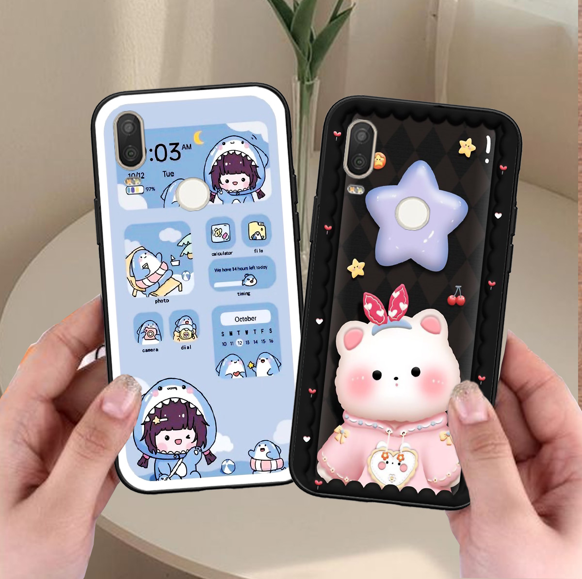 Ốp Vsmart Active 1 / Active 1 Plus / Active 1+ / Active 3 in hình gấu 3D sêu dễ thương cute