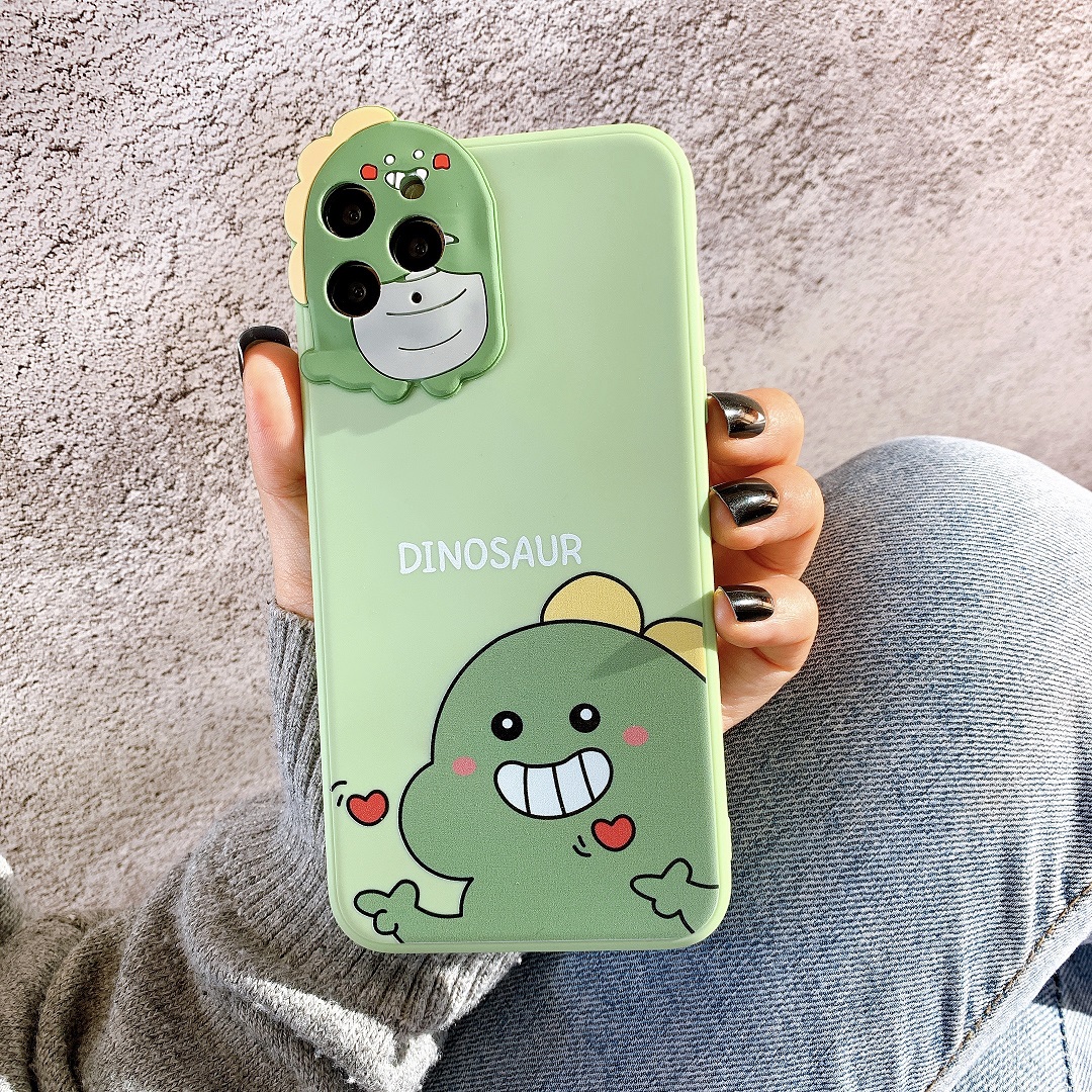 Ốp Lưng Silicon Bảo Vệ CAMERA Dino x Pig