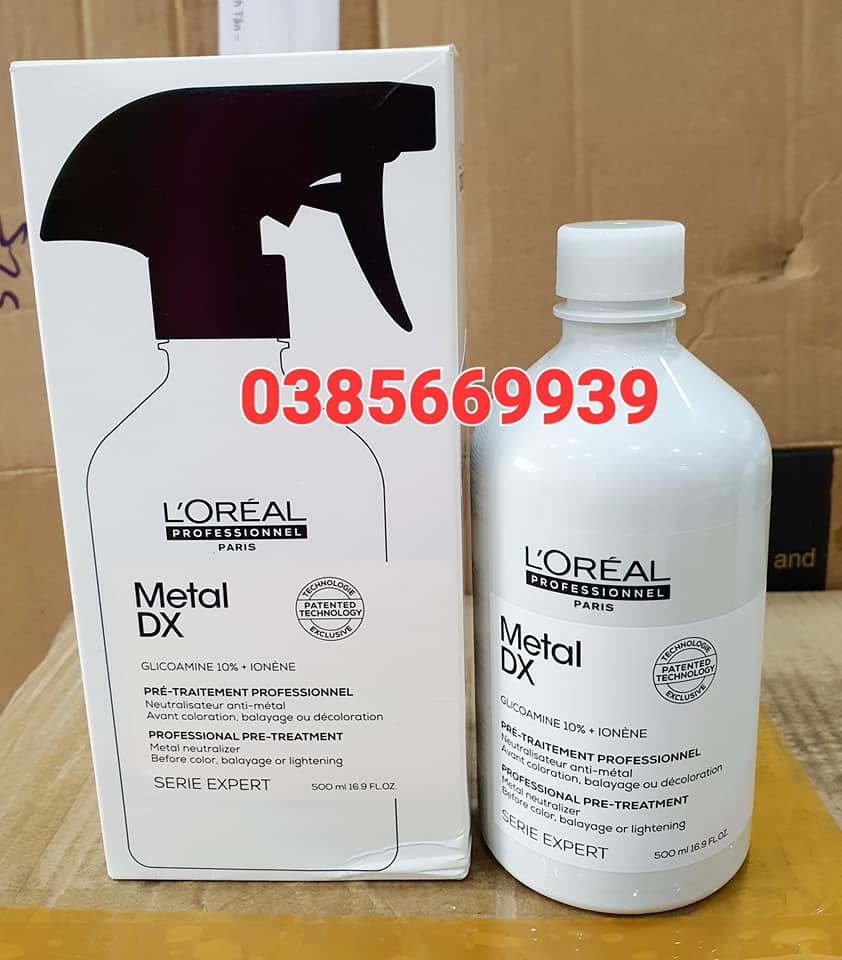 Xịt dưỡng chất bảo vệ tóc loreal metal dx 500ml lse - chai