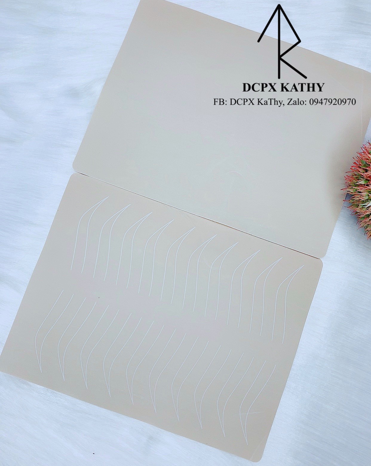 Da giả trắng xám tập phun xăm
