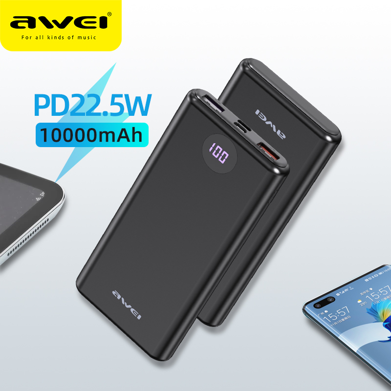 Sạc dự phòng essager 10000mah hỗ trợ sạc nhanh pd 20w qc 3.0