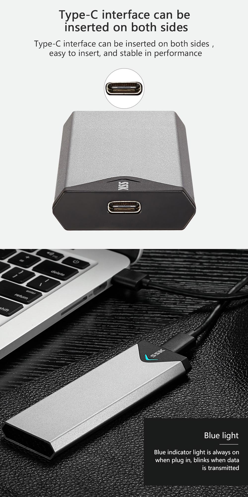 BOX Ổ CỨNG M2 - SSD BOX M2 NGFF TO USB 3.0 SSK C320 ( SHE-C320)