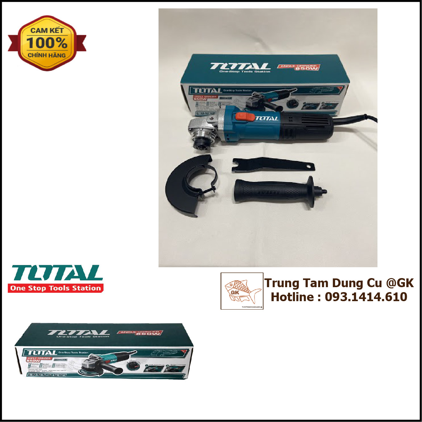 MÁY MÀI GÓC CÓ CHỈNH TỐC ĐỘ 850W TOTAL
