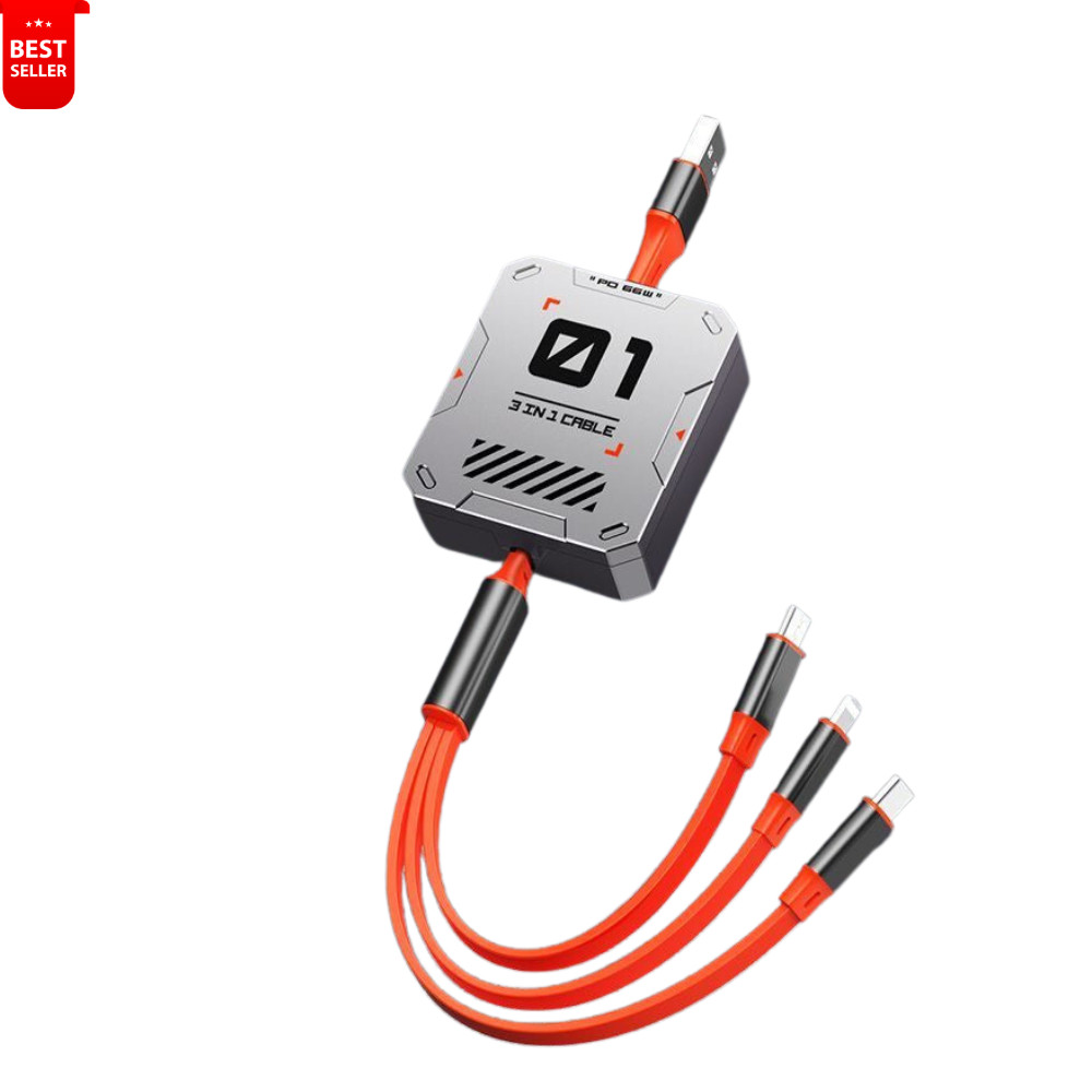 day cap sac sieu nhanh 3 đầu 100w