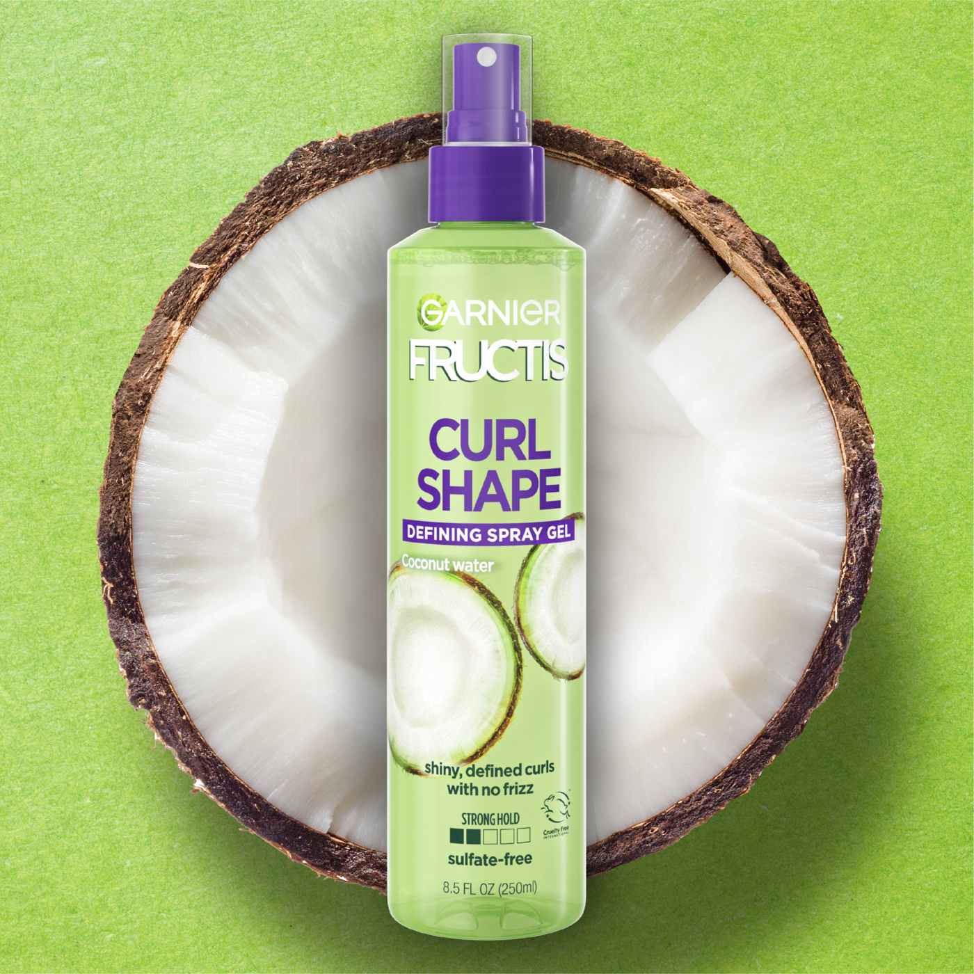 Bình keo xịt tạo hình tóc Garnier Fructis Style Curl Shape Defining Spray Gel Curly Hair 250ml