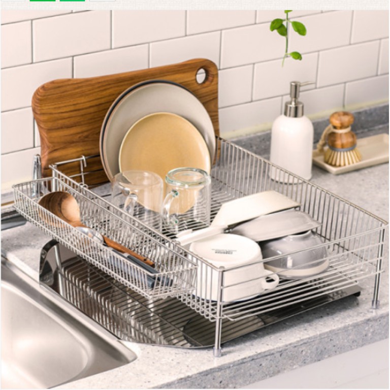 Kệ chén inox KOXINA 1/2 TẦNG