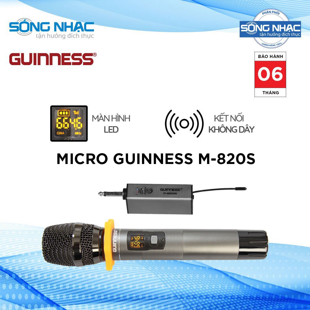 [HCM]Micro karaoke không dây Guinness M820S