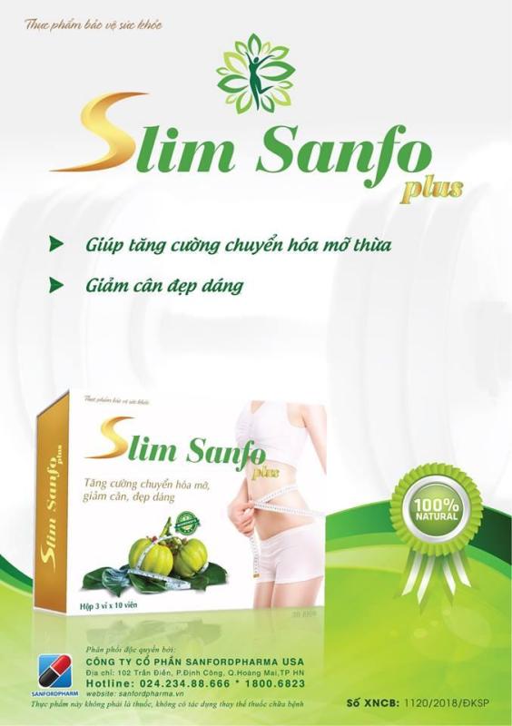 Slim Sanfo Plus: Hỗ trợ tăng cường chuyển hóa mỡ thừa cao cấp