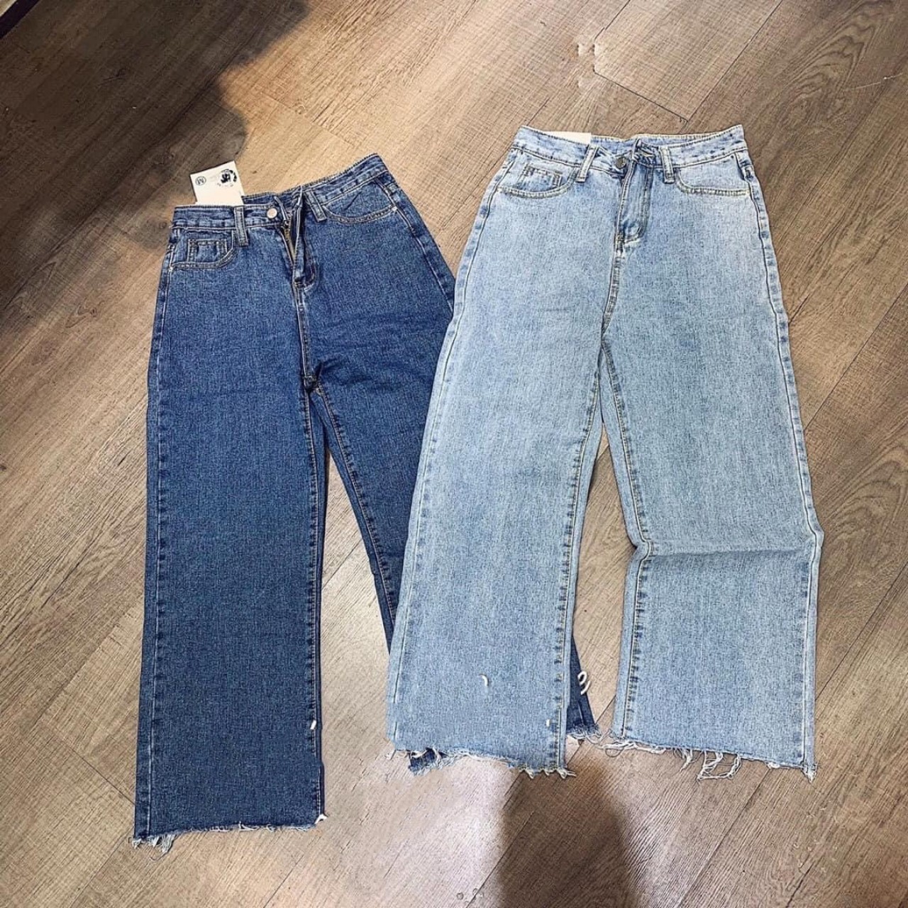 Quần jean nữ baggy loe - lfp1
