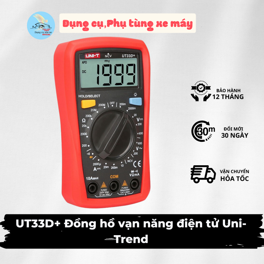 [ Hot Sale ]. UT33D+ Đồng hồ vạn năng điện tử Uni-Trend