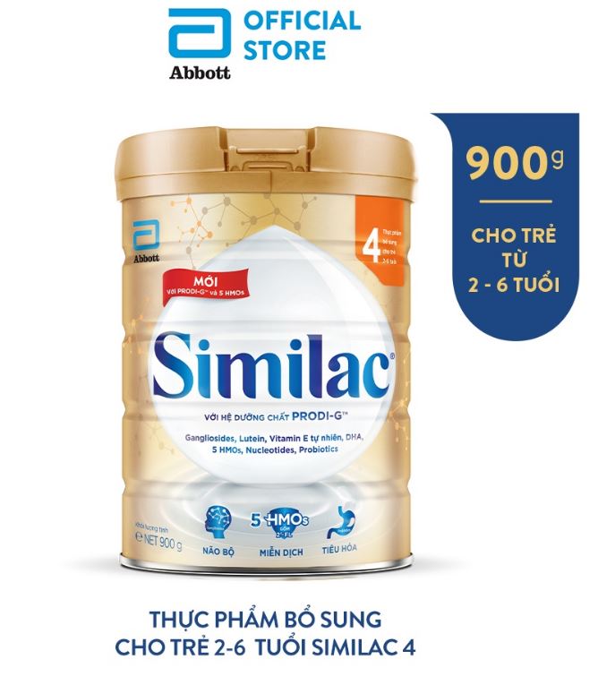 Sữa bột Similac 4 900g/lon Dinh Dưỡng 5G Mới