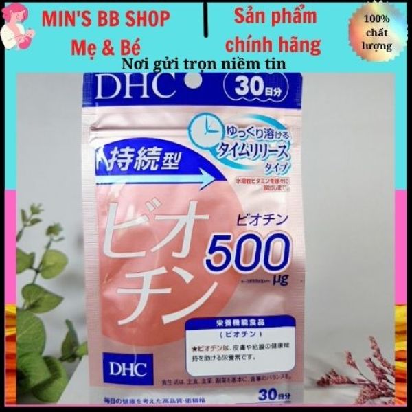 Viên uống Biotin DHC hổ trợ mọc tóc, chống rụng tóc thực phẩm bảo vệ sức khỏe của Nhật Bản- Hàng chính hãng 30 ngày