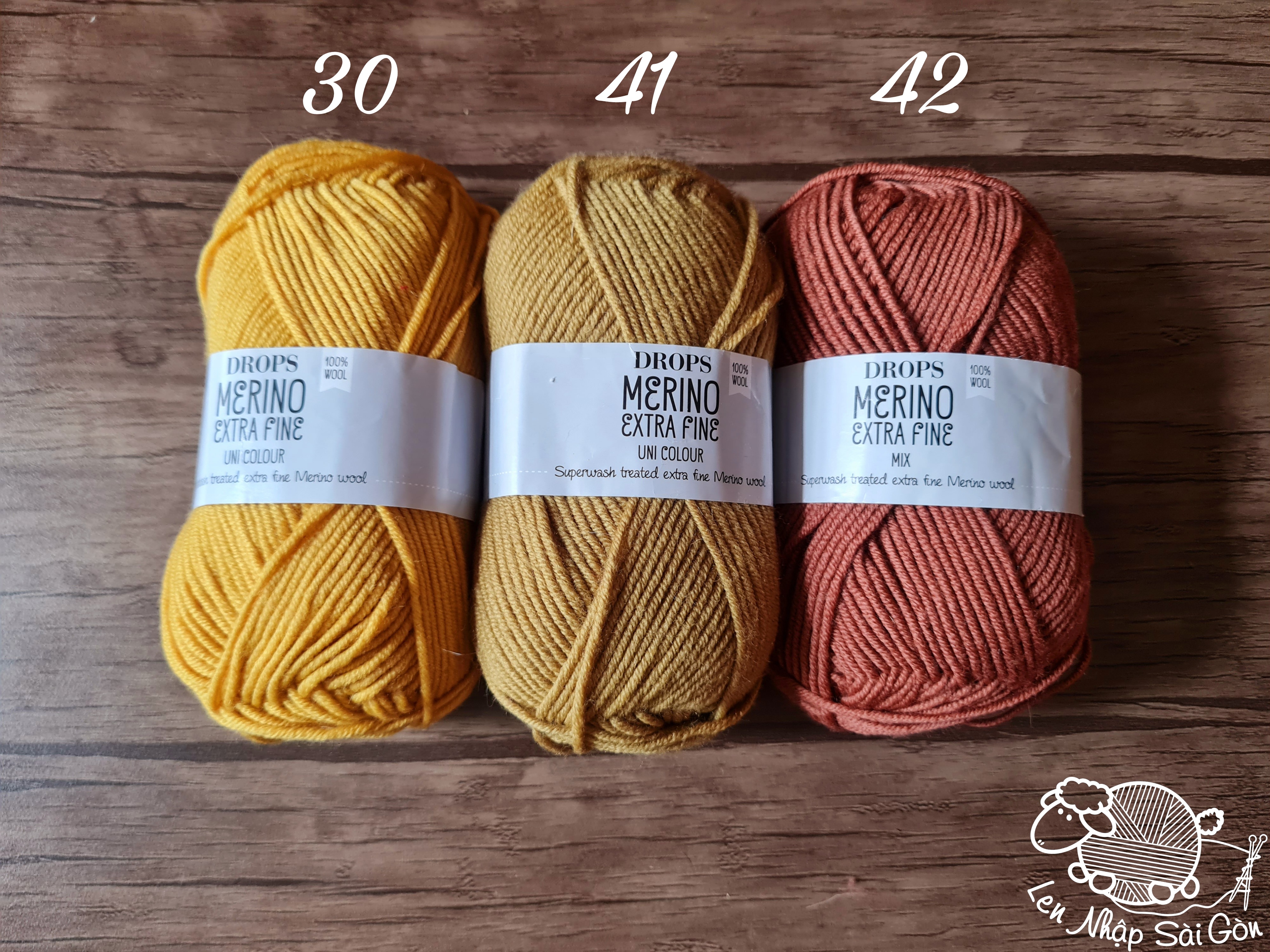 Len Cao Cấp DROPS Merino Extra Fine (Châu Âu) 100% Lông Cừu