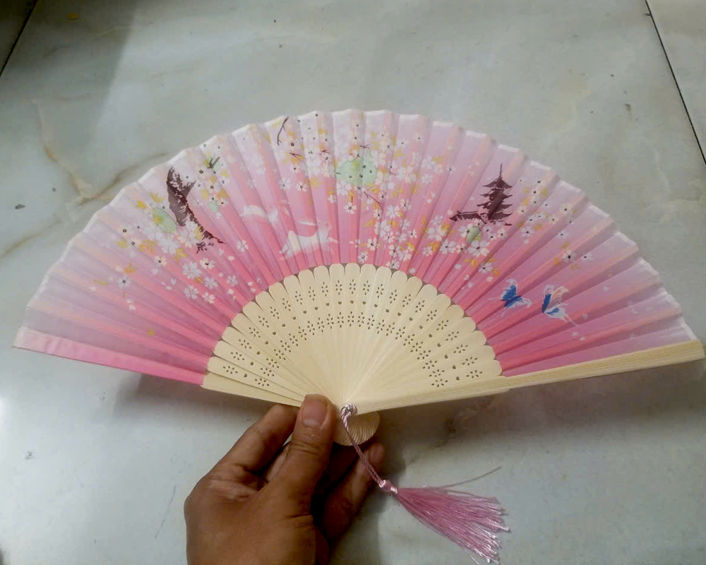 Quạt gỗ chạm khắc họa tiết hoa văn-nhiều mẫu