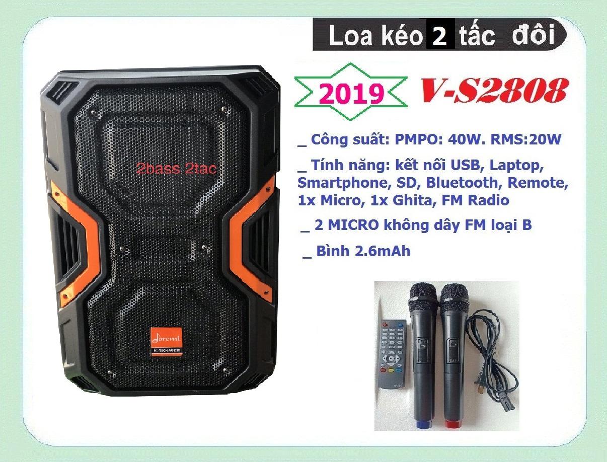 [HCM]Loa kéo Doremi 2 tấc đơn V-S2808