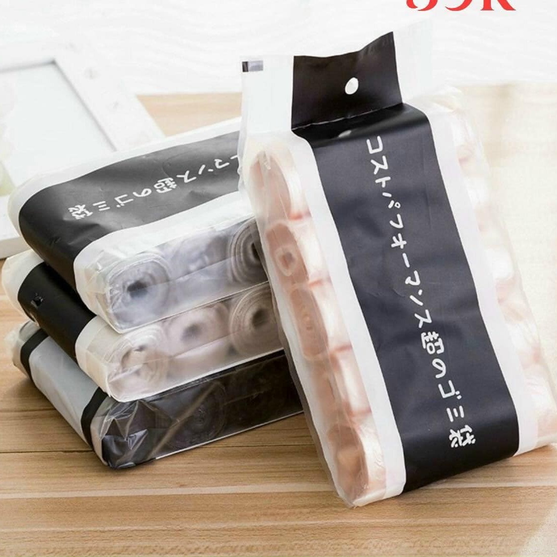 GOODMAKET-SET 5 cuộn túi đựng rác - Túi đựng rác Công Nghệ Nhật Bản (20 túi/cuộn) - Túi đựng rác sinh học - Túi đựng rác tự phân hủy