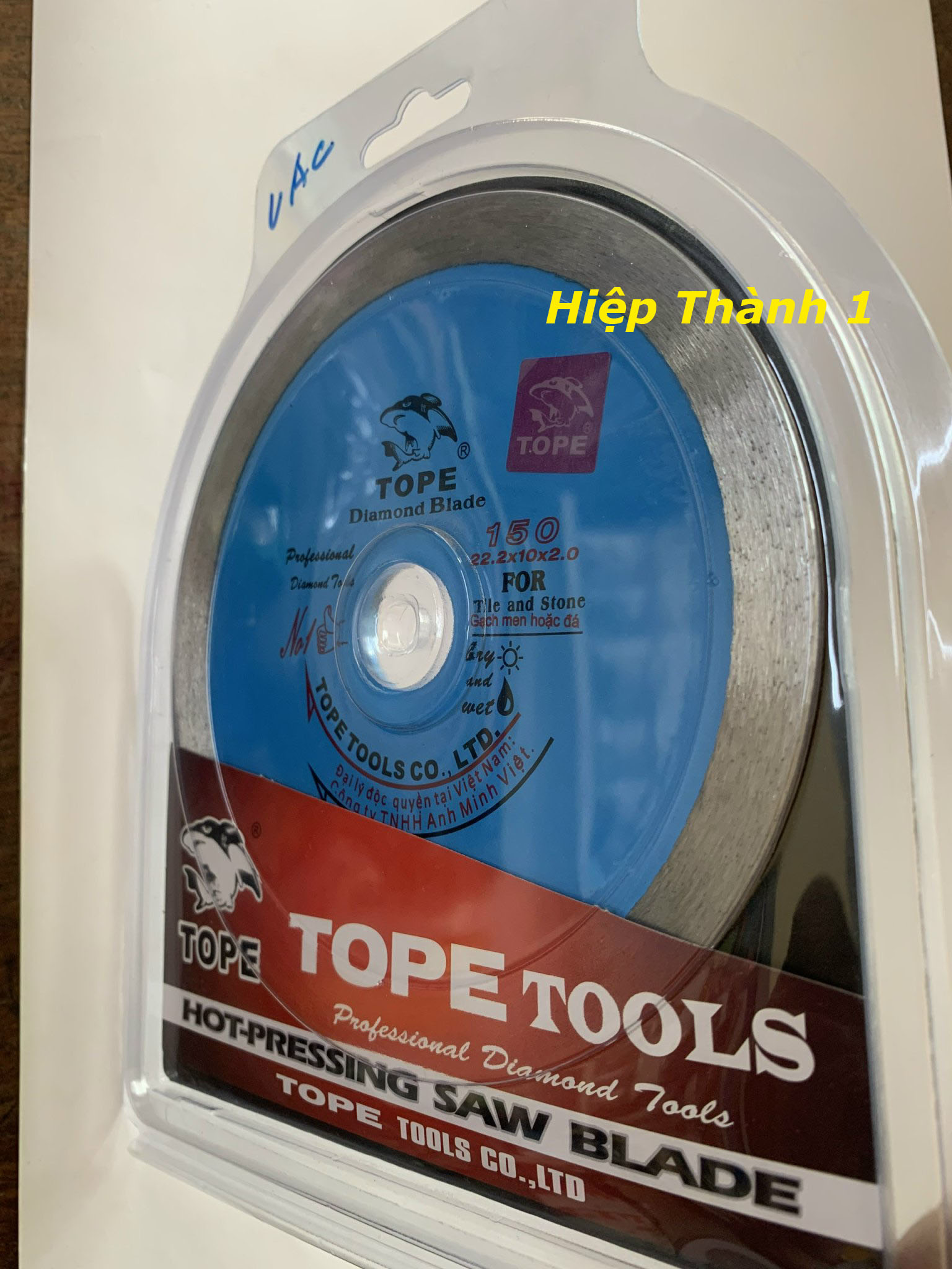 Lưỡi cắt gạch đá TOPE TOOLS Phi 150