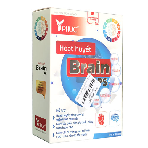 Hoạt huyết Brain - Hỗ trợ tăng cường lưu thông máu, hỗ trợ làm cải thiện những di chứng sau tai biến