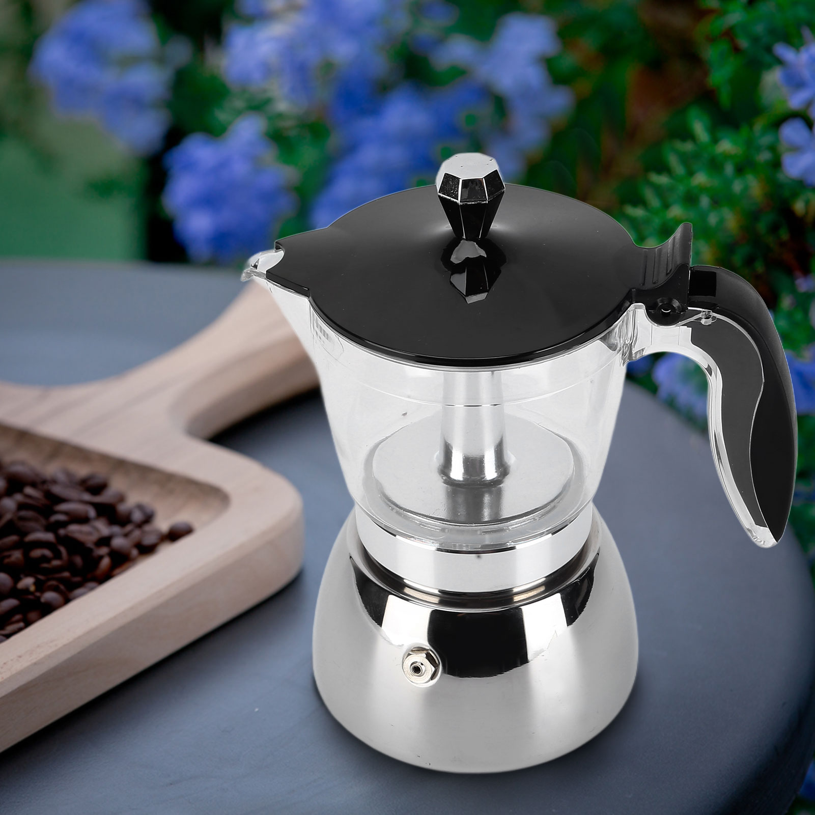 Bình pha cà phê bằng thép không gỉ Moka Pot gia dụng để pha cà phê