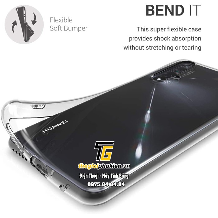 Ốp lưng Huawei Nova 5T dẻo trong siêu mỏng 0.5 mm