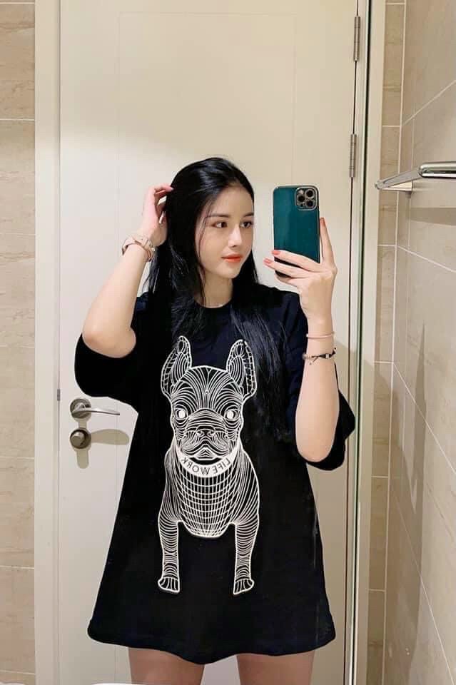 ÁO THUN UNISEX FORM RỘNG IN HÌNH CÚN PULL CỰC HOT