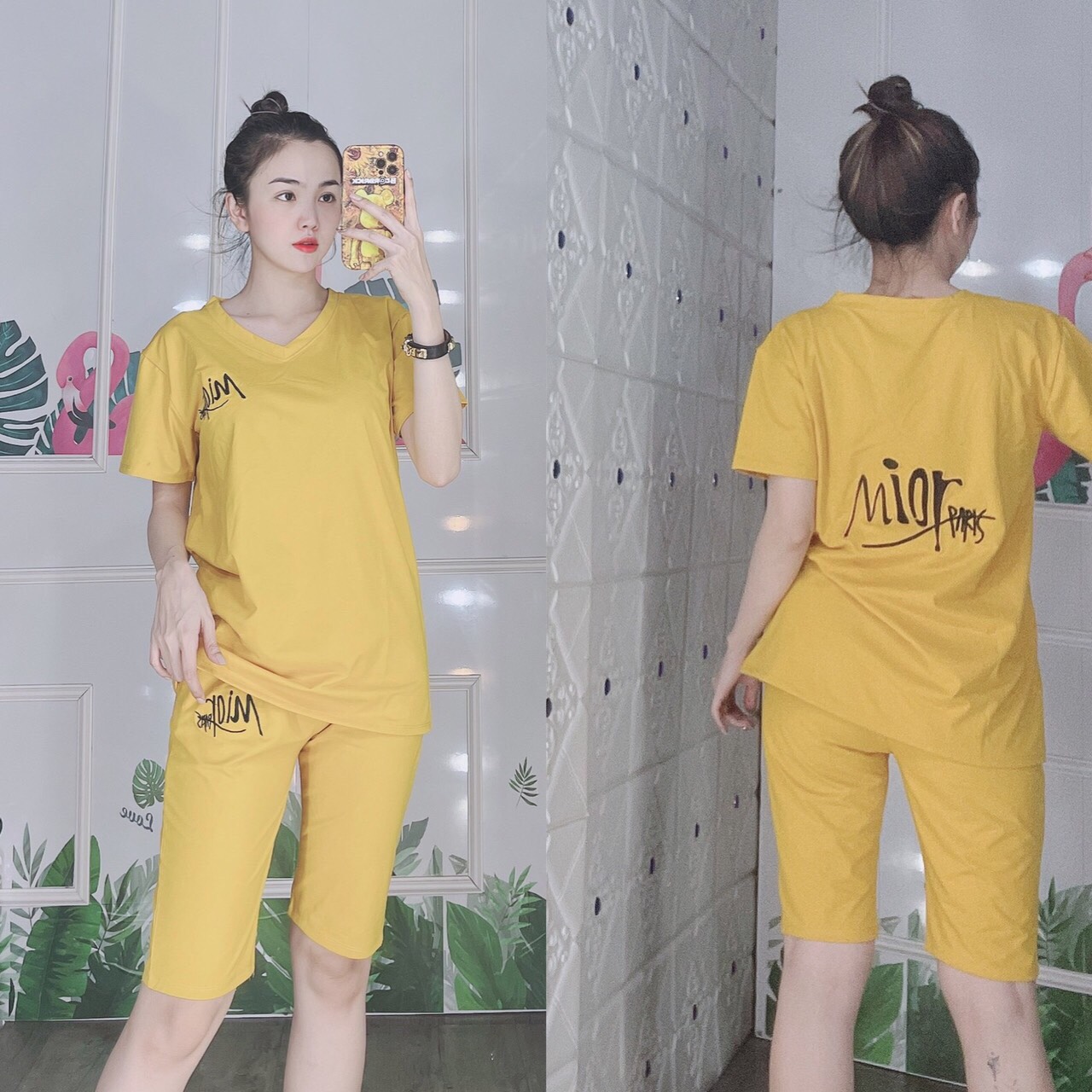 [SIÊU RẺ + FREESHIP][MẪU MỚI ] Bộ đồ thun lửng cotton mặc nhà siêu xinh