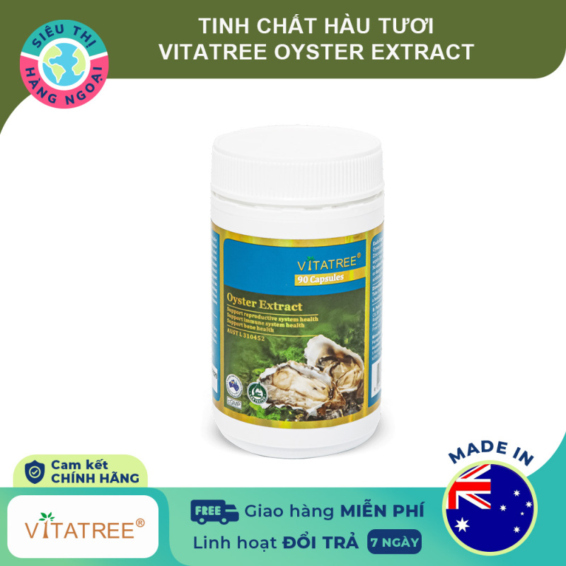 [HCM]Tinh chất hàu tươi Vitatree Oyster Extract Hộp 90 viên Hàng Úc (được bán bởi Siêu Thị Hàng Ngoại)