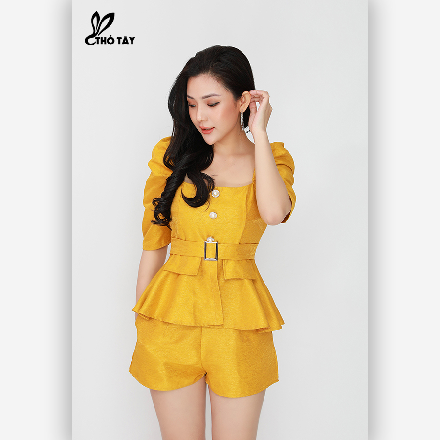 Set Bộ Nữ Áo Kiểu Peplum - THỎ TÂY S305B49