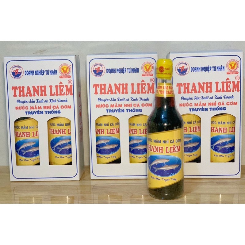 Combo 2 chai Nước mắm nhỉ cá cơm Thanh Liêm chai 450ml